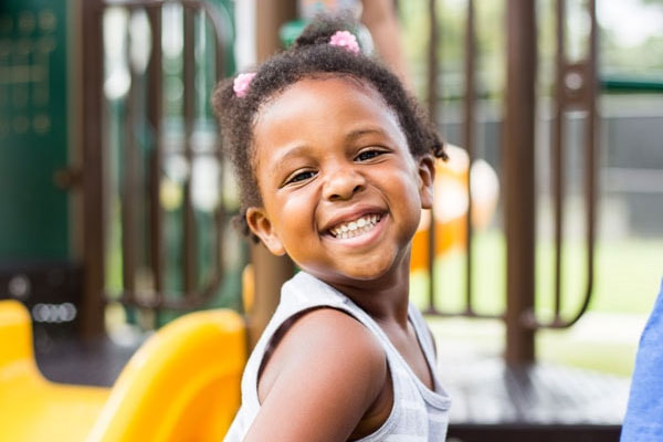 child in playground