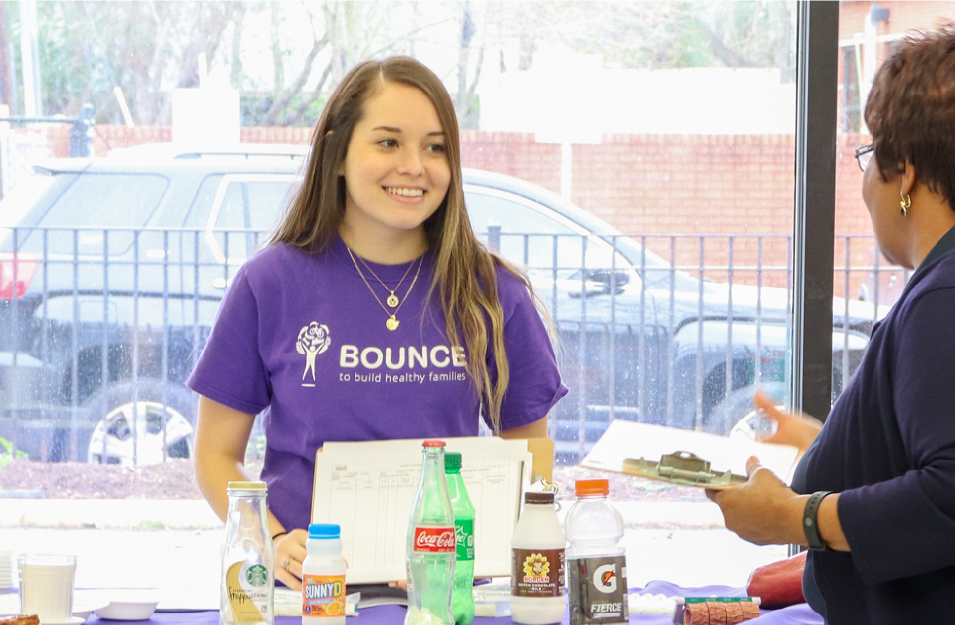 Intern at an BOUNCE event 