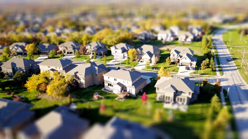 high-angle-shot-of-suburban-neighborhood