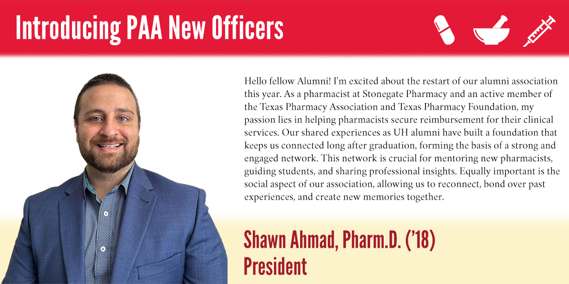 President Shawn Ahmad with bio